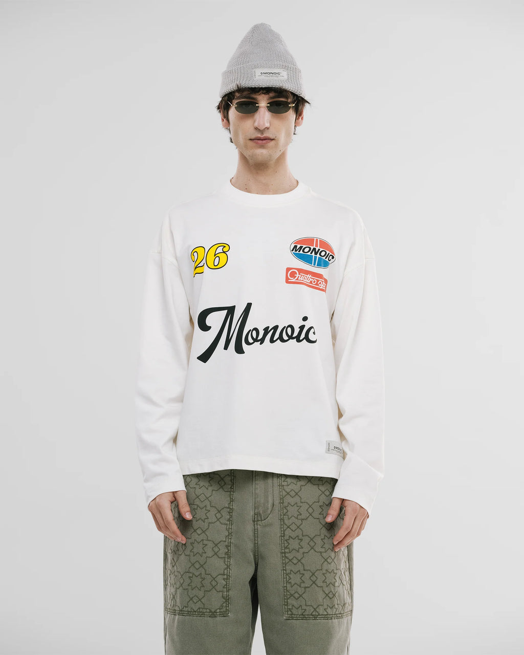 Monoic Camiseta Boxy Fit Long-Sleeve 26 - Cloud Dancer (Exclusive)
