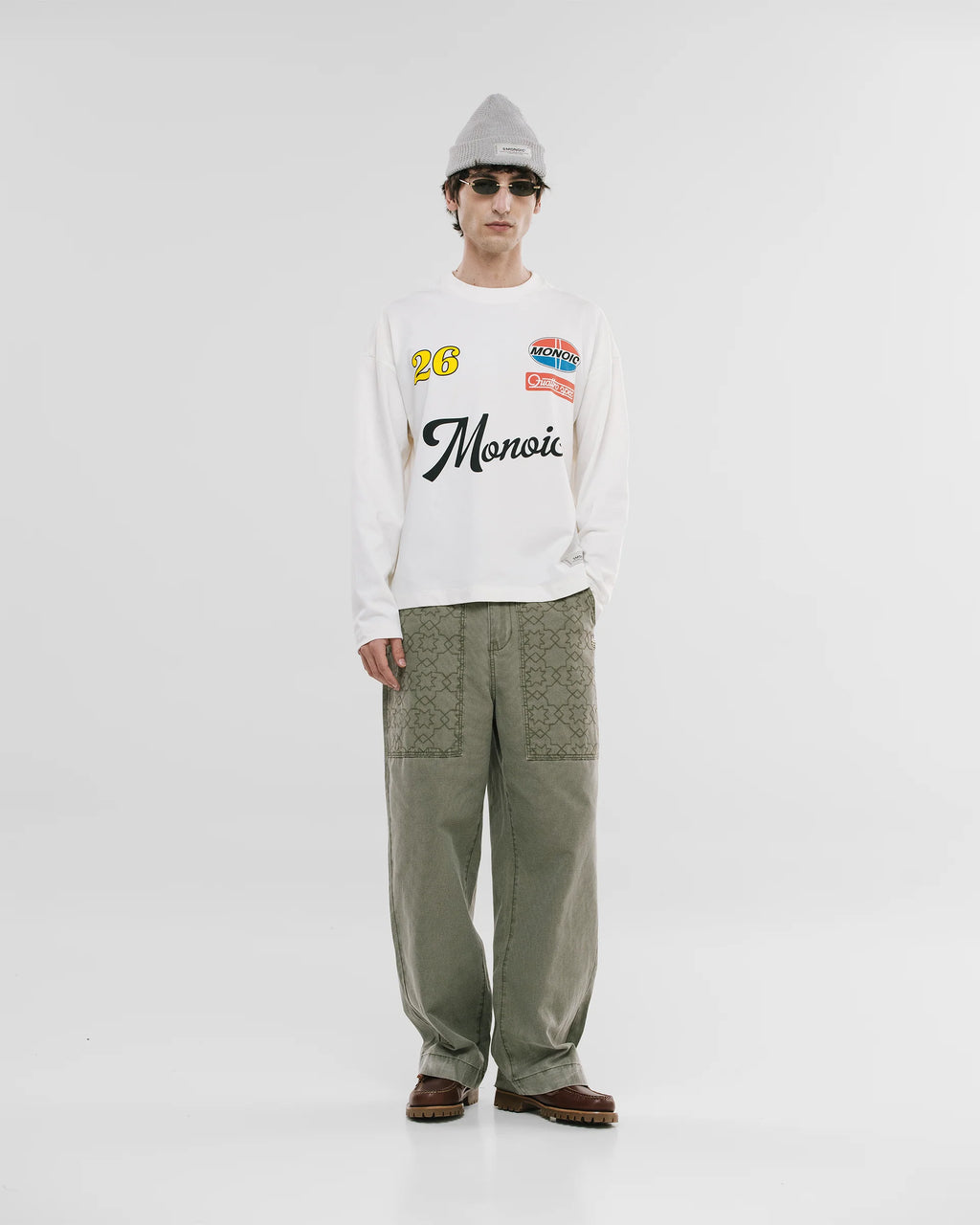 Monoic Camiseta Boxy Fit Long-Sleeve 26 - Cloud Dancer (Exclusive)