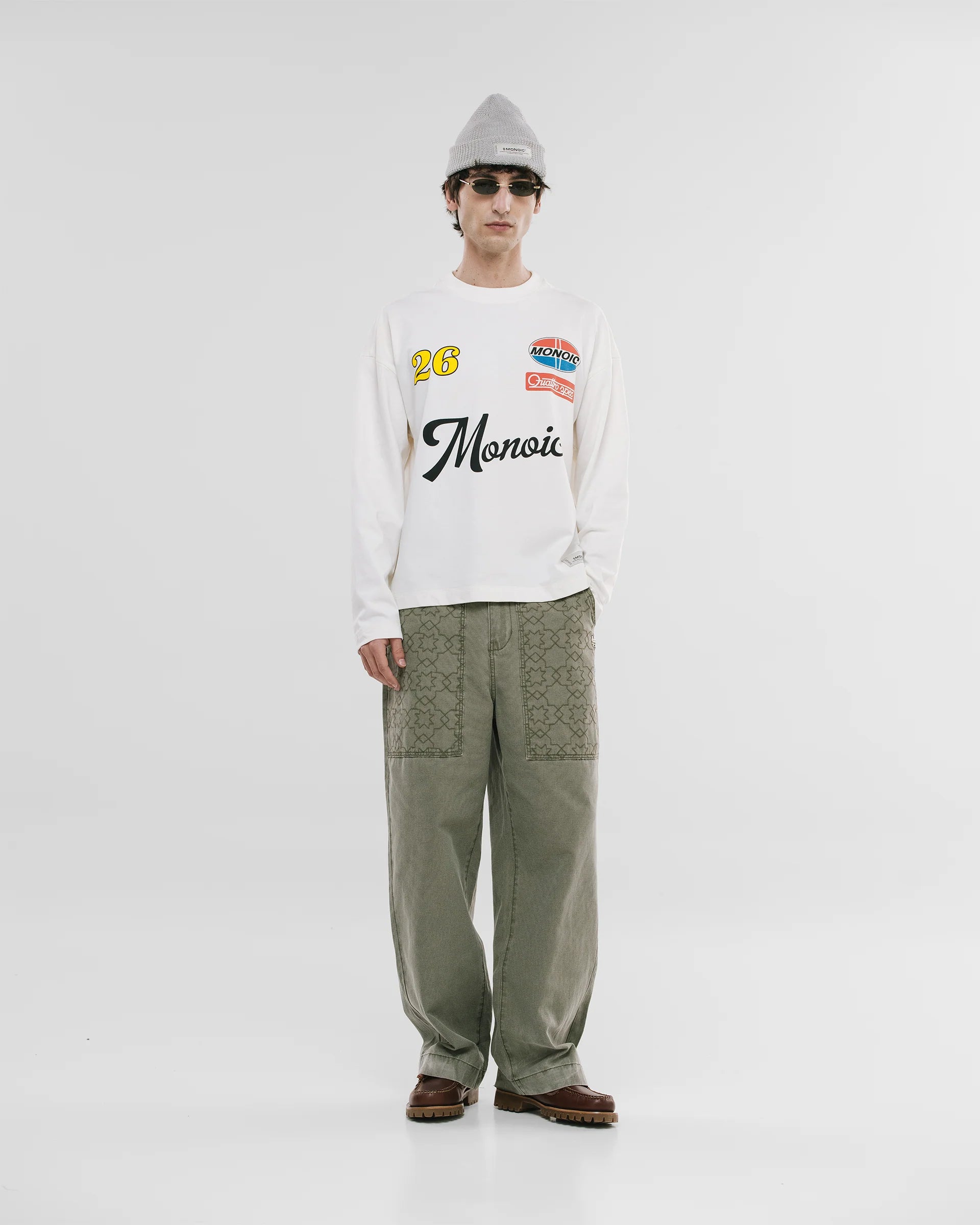 Monoic Camiseta Boxy Fit Long-Sleeve 26 - Cloud Dancer (Exclusive)