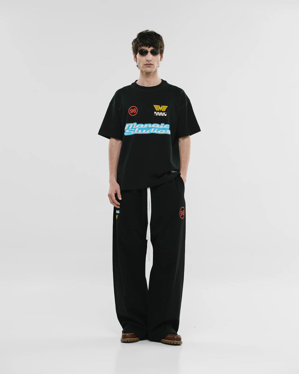 Monoic Camiseta Oversized Racing - Negro Oscuro