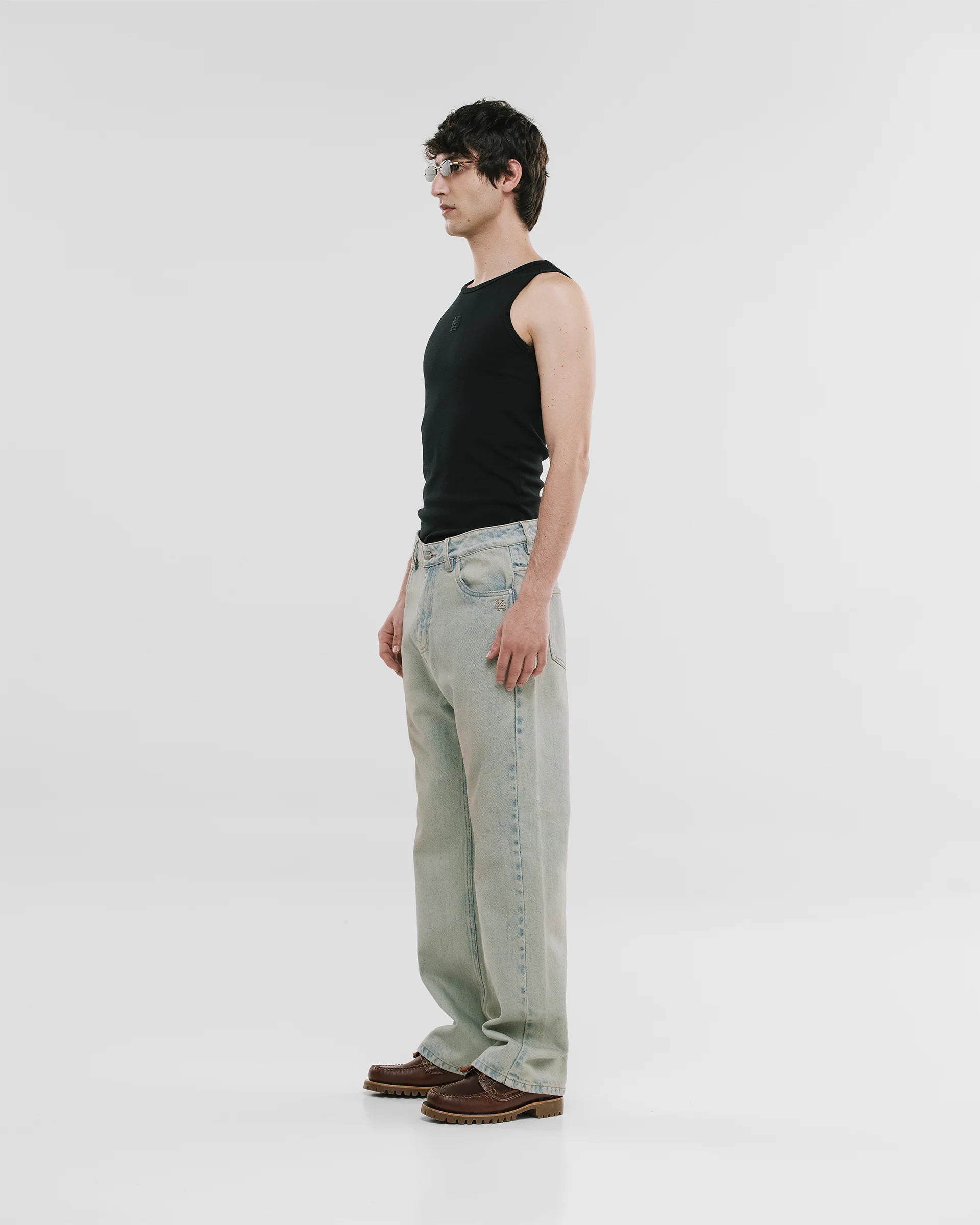 Monoic Straight Fit Rally Jeans - Dust Wash