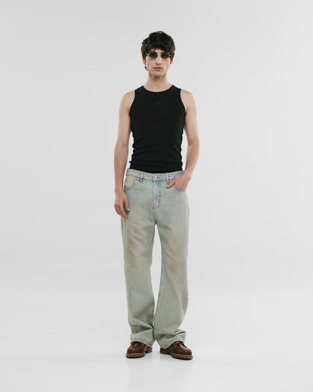 Monoic Straight Fit Rally Jeans - Dust Wash