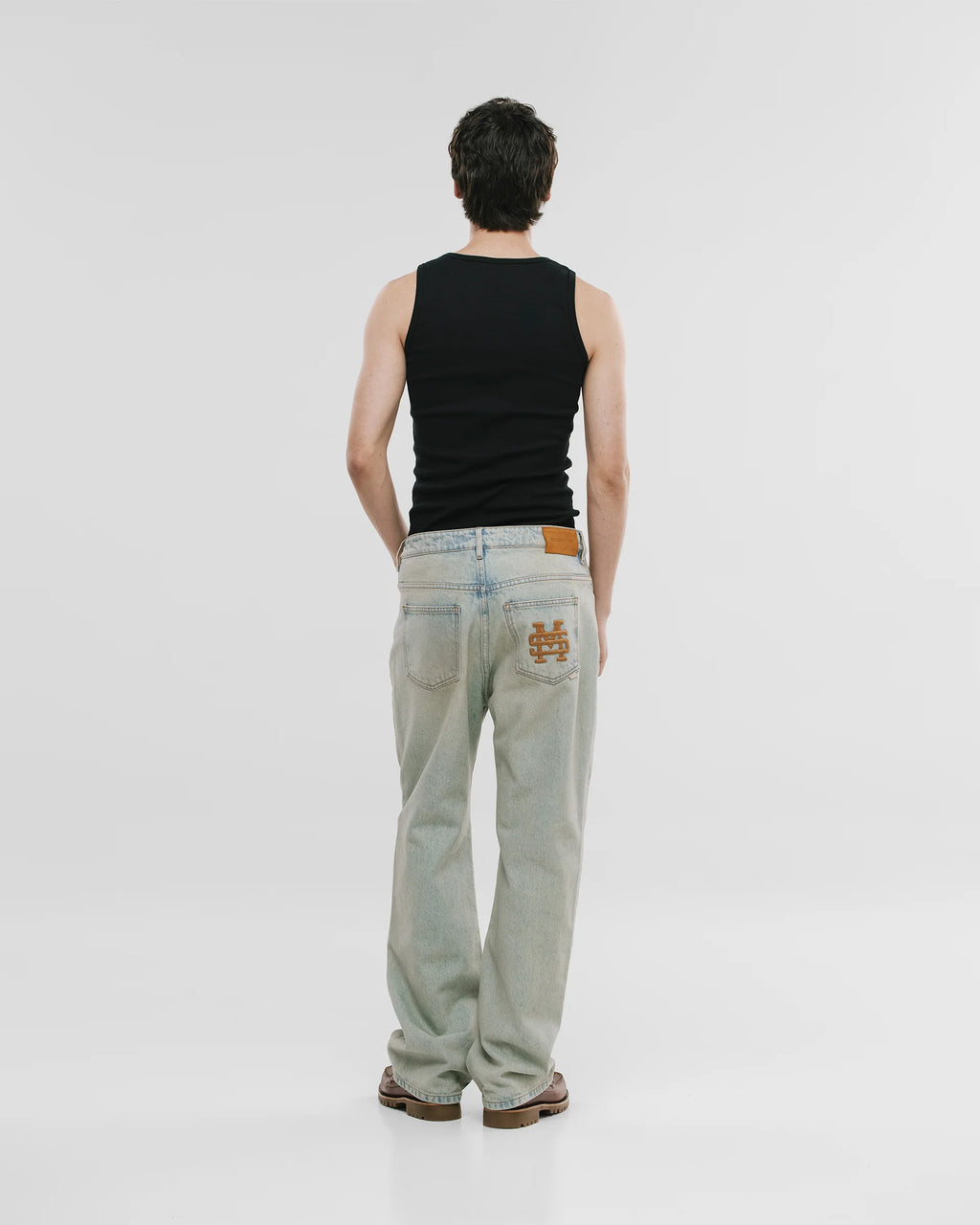 Monoic Straight Fit Rally Jeans - Dust Wash