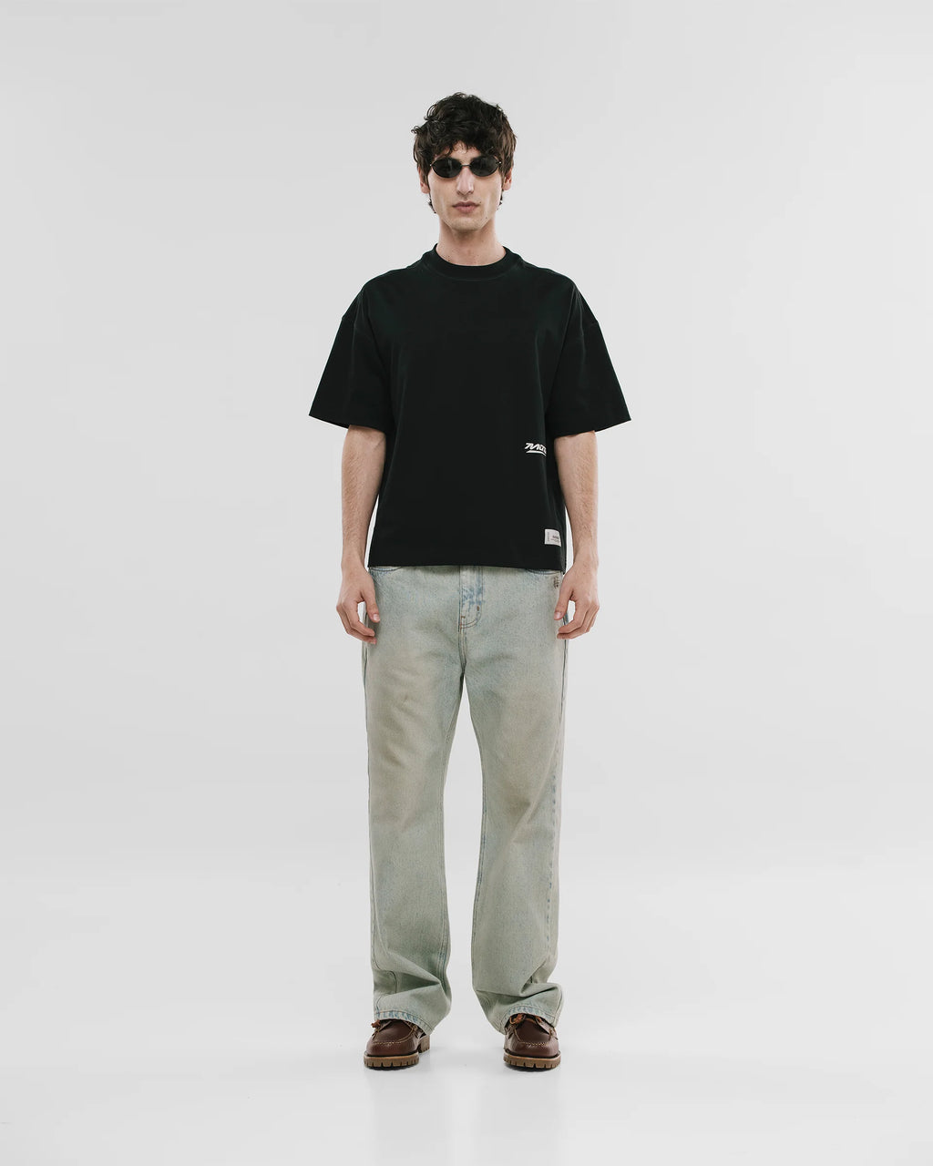 Monoic Camiseta Boxy Fit Speed - Negro Oscuro