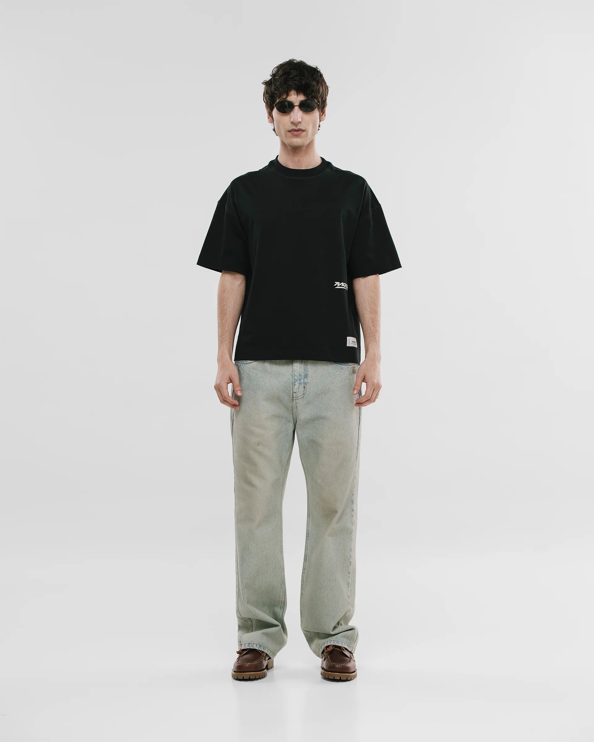 Monoic Camiseta Boxy Fit Speed - Negro Oscuro