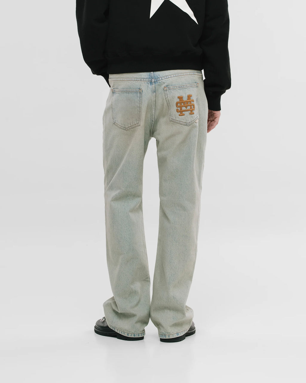 Monoic Straight Fit Rally Jeans - Dust Wash