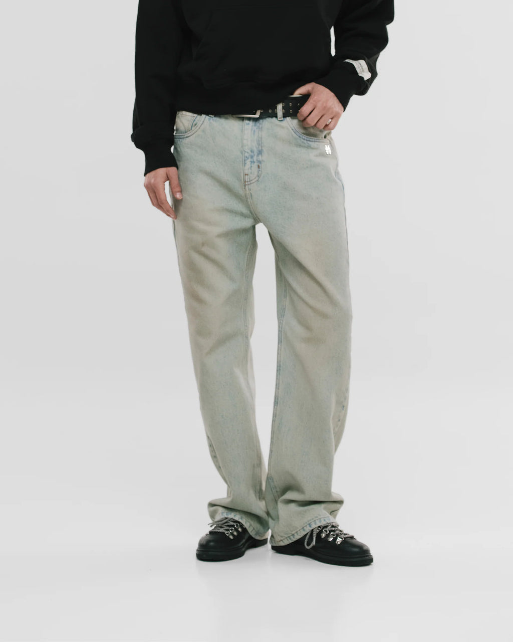 Monoic Straight Fit Rally Jeans - Dust Wash