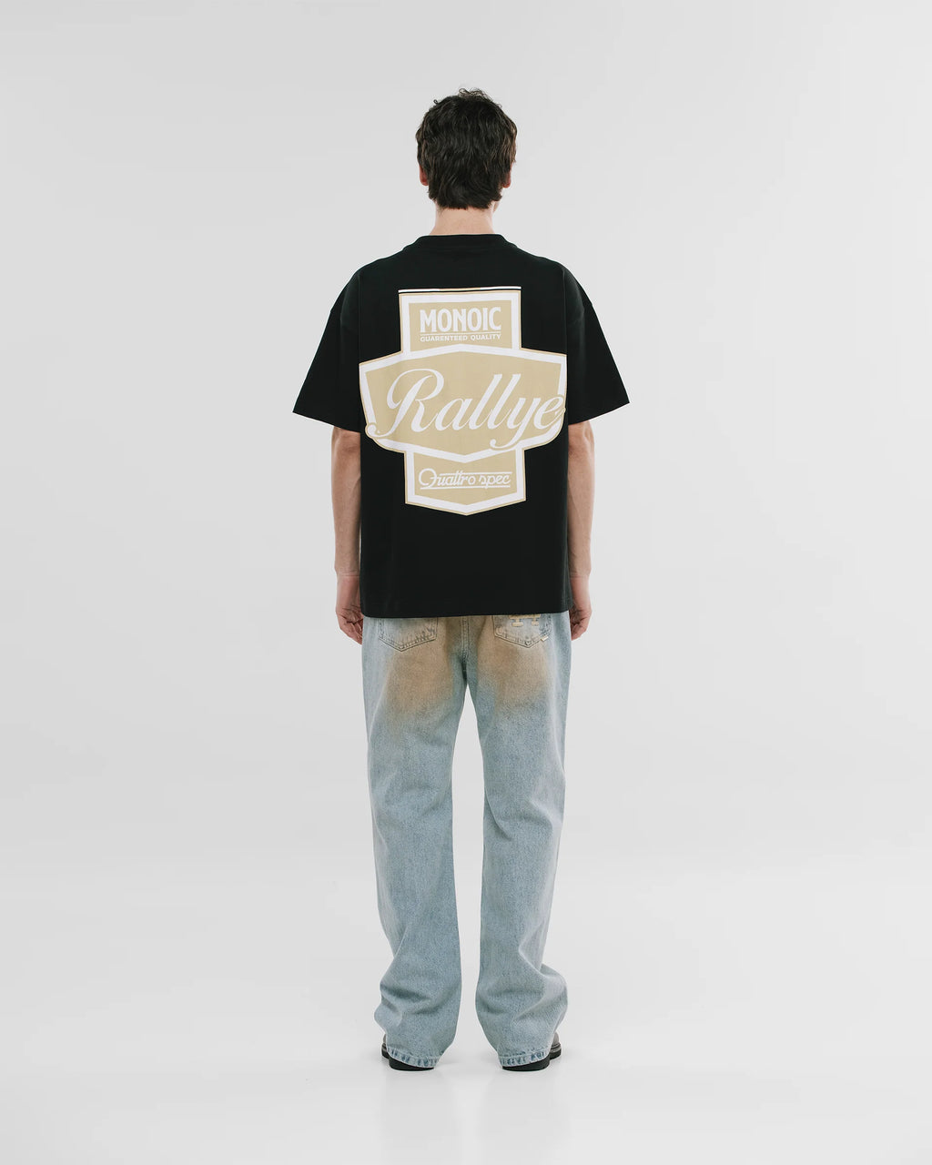Monoic Camiseta Oversized Rallye - Negro Oscuro