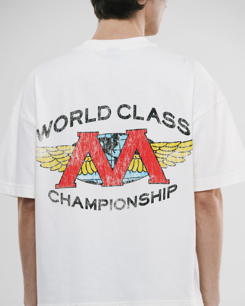 Monoic Camiseta Boxy Fit World Class - Cloud Dancer