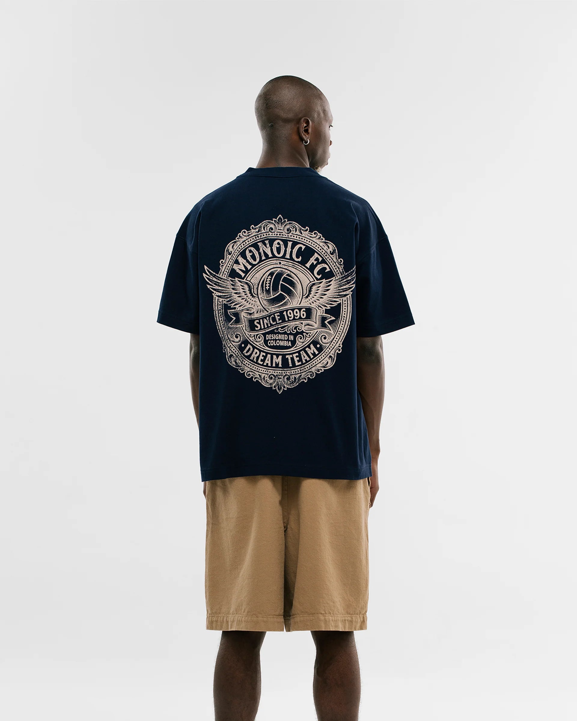 Monoic Camiseta Oversized Retro Dream Team - Navy Blue