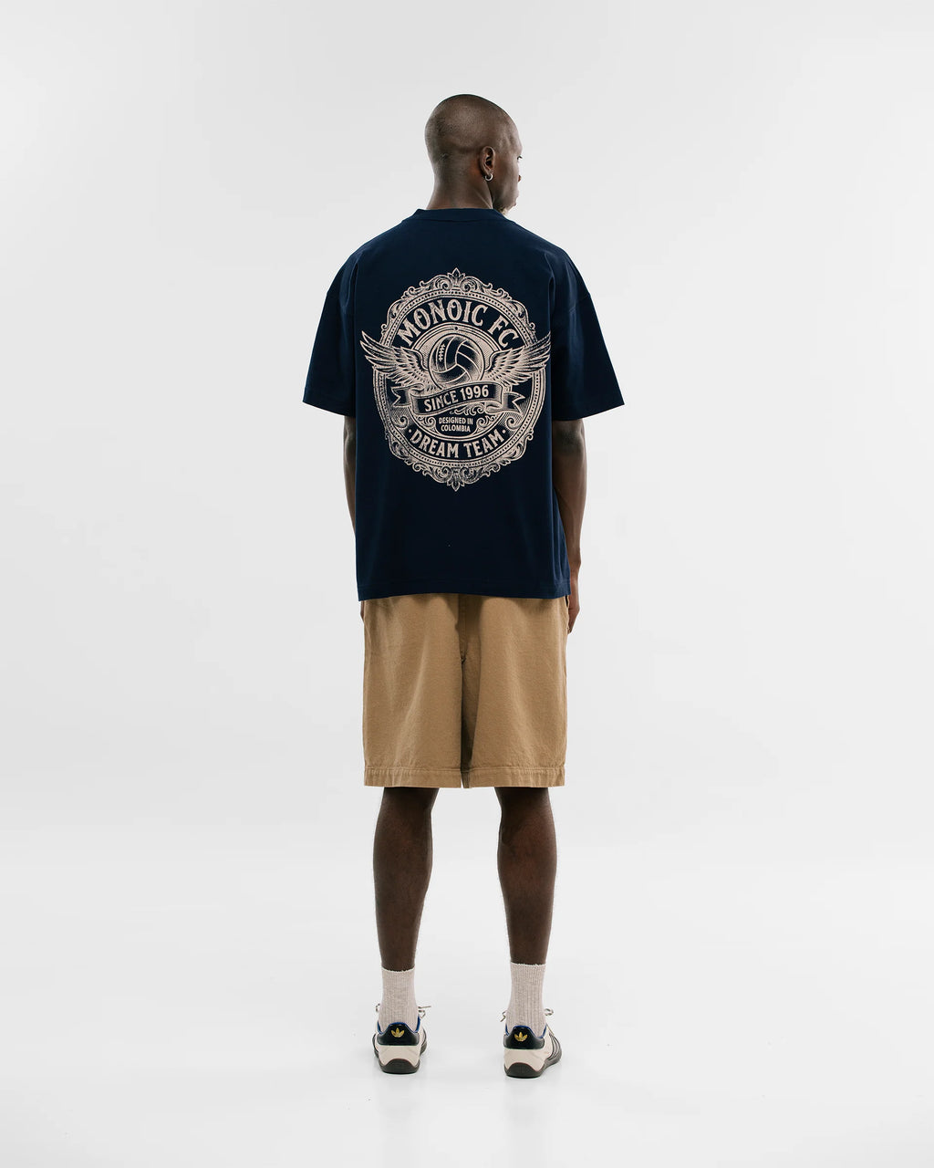 Monoic Camiseta Oversized Retro Dream Team - Navy Blue