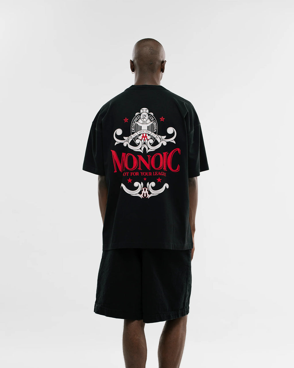 Monoic Camiseta Oversized Not For Your League - Negro