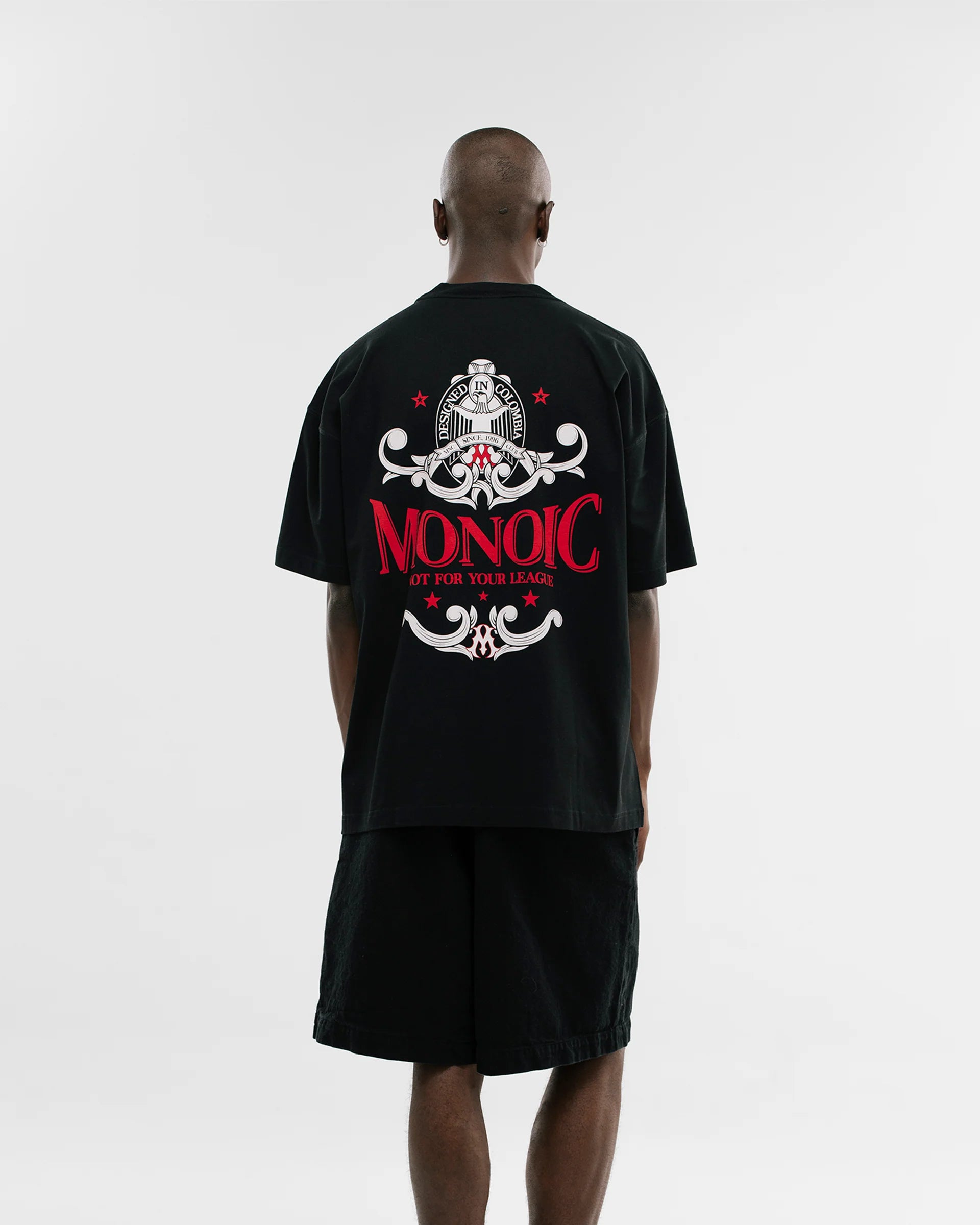 Monoic Camiseta Oversized Not For Your League - Negro
