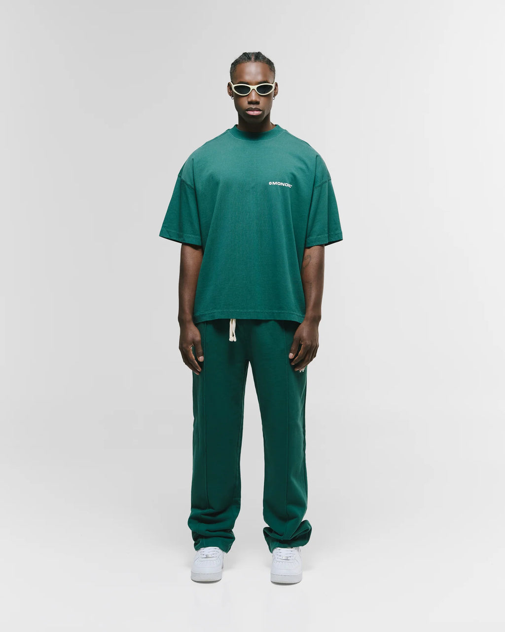 Monoic Camiseta Boxy Fit Básica V4 - Forest Green