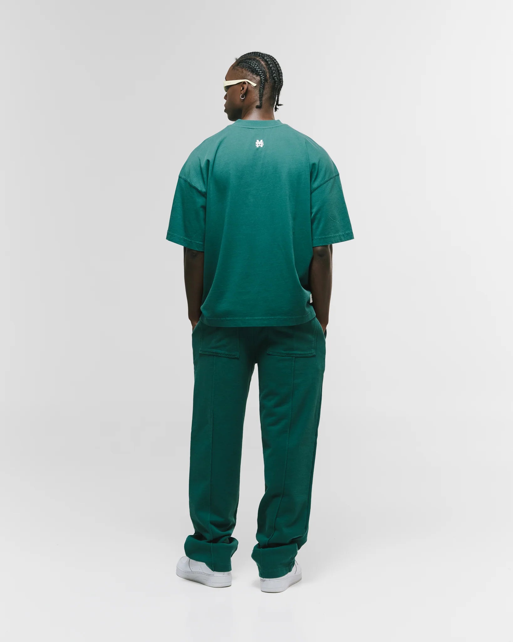 Monoic Camiseta Boxy Fit Básica V4 - Forest Green