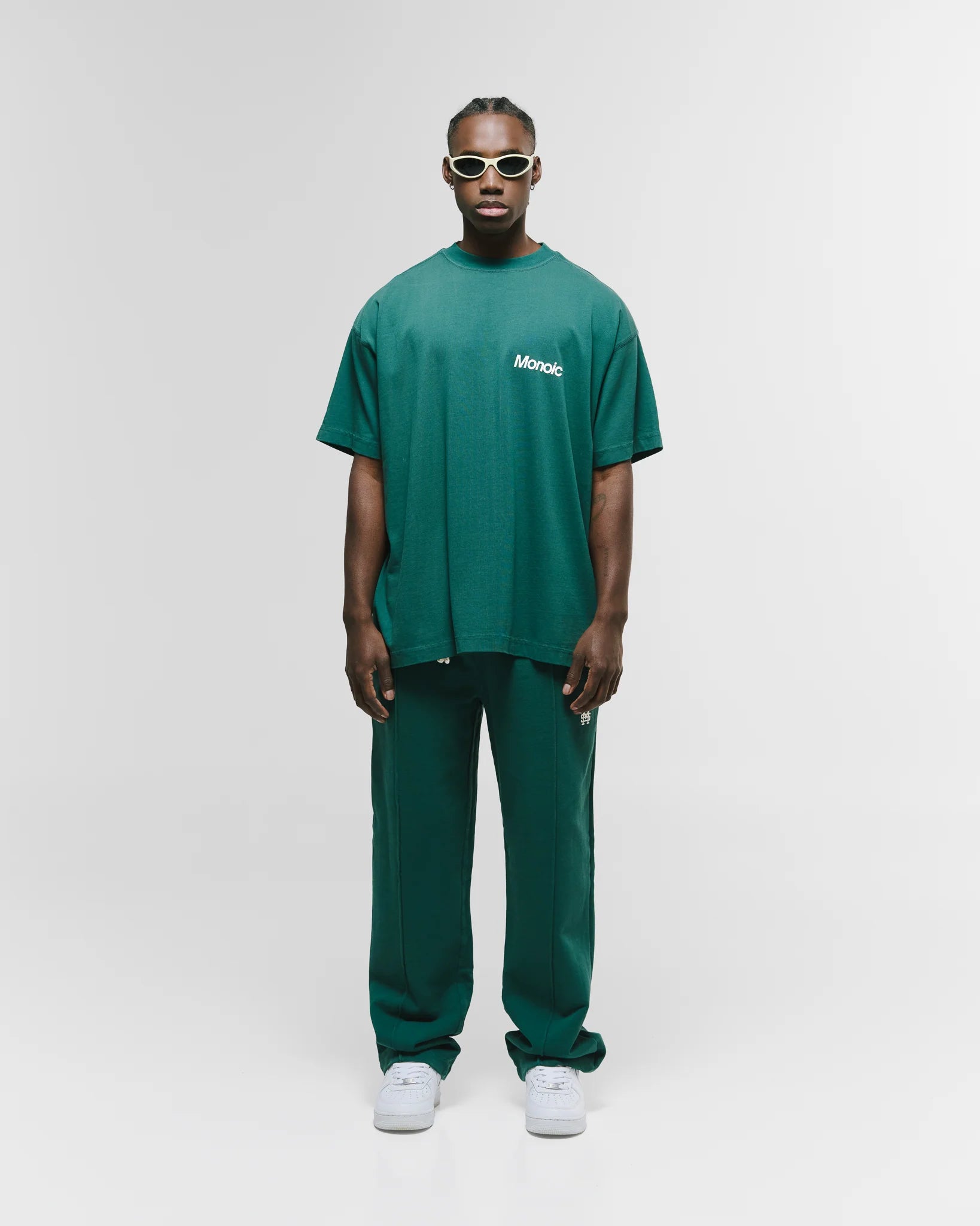 Monoic Camiseta Logo Oversized V4 - Forest Green