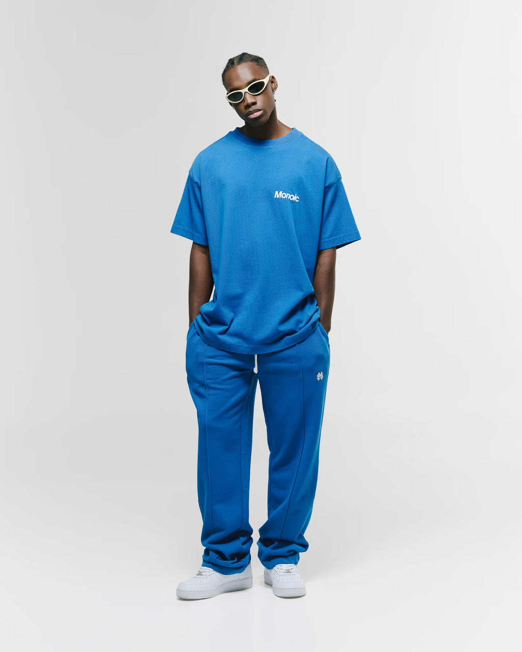 Monoic Camiseta Logo Oversized V4 - Azul Cobalto