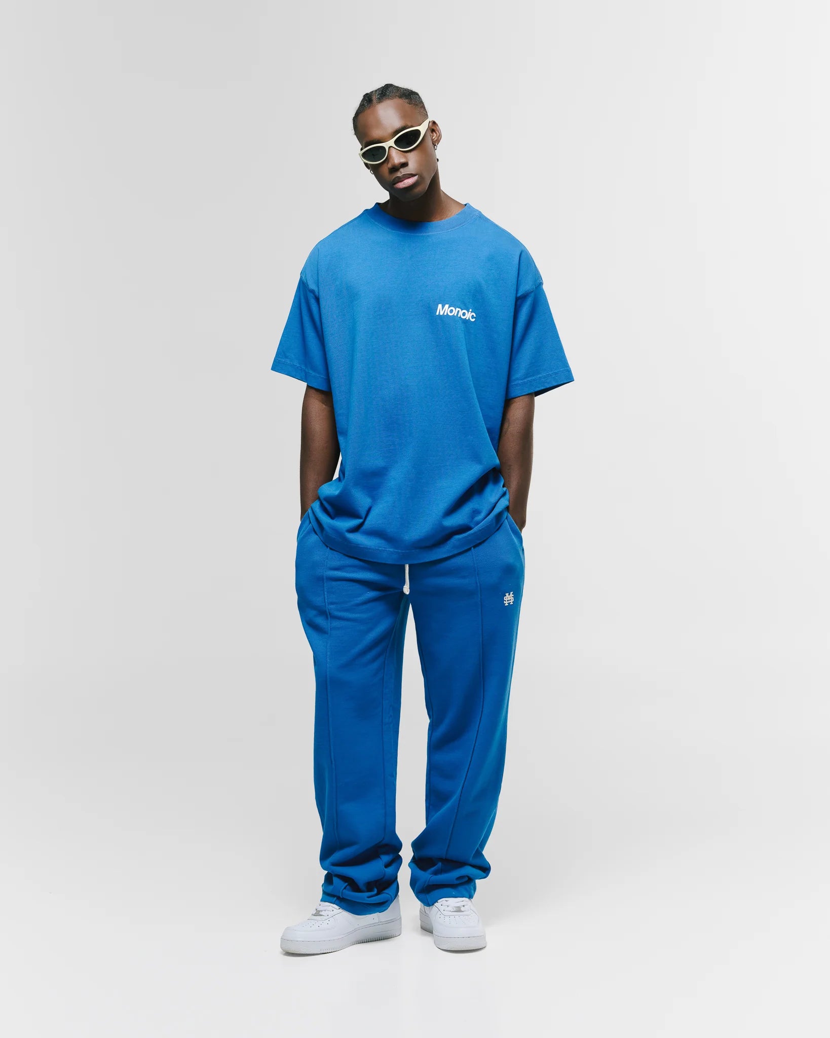 Monoic Camiseta Logo Oversized V4 - Azul Cobalto