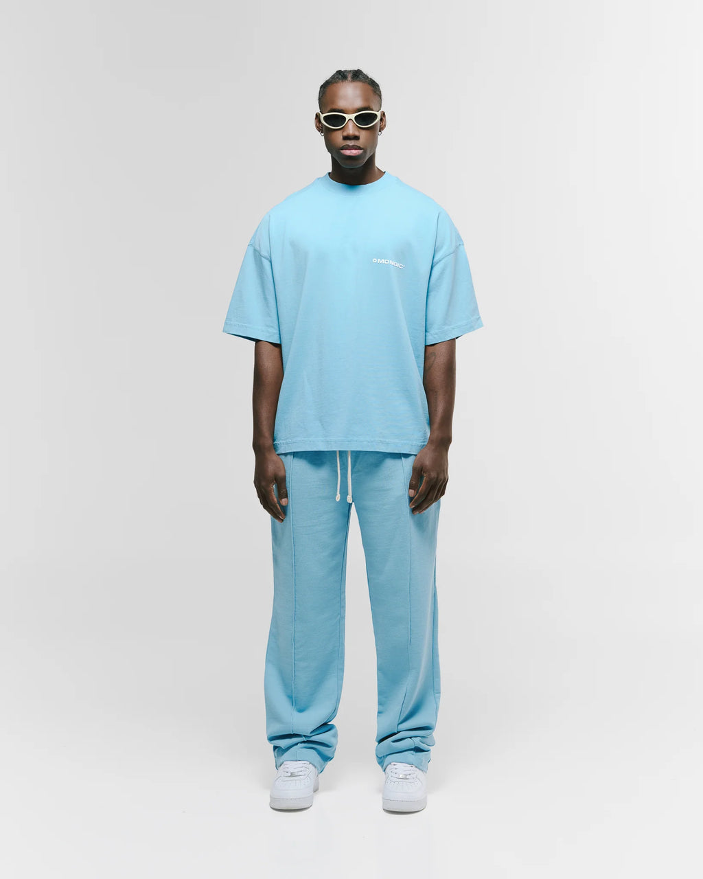 Monoic Camiseta Boxy Fit Básica V4 - Azul Claro