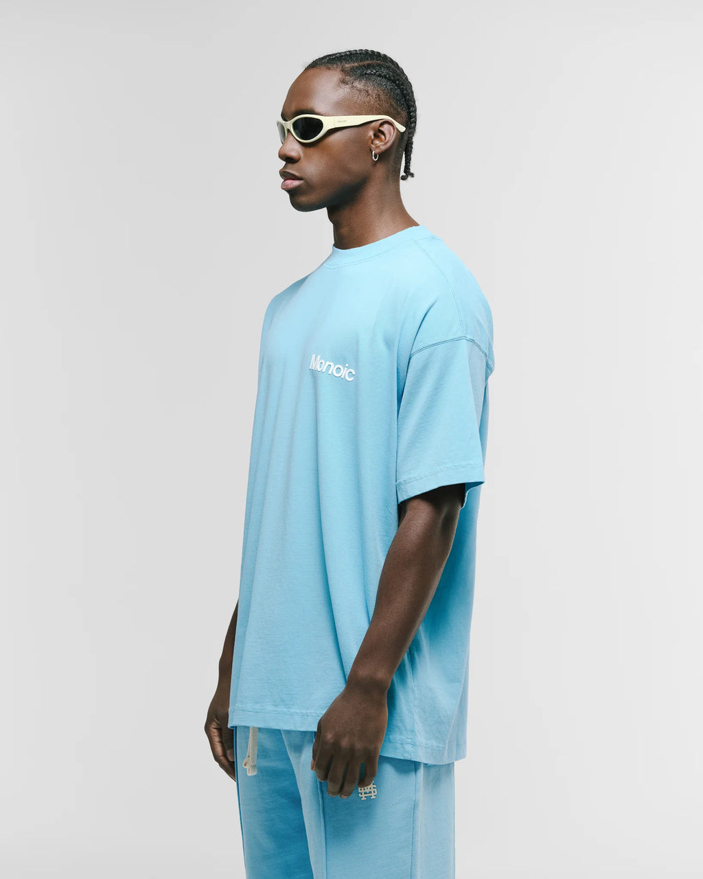 Monoic Camiseta Logo Oversized V4 - Azul Claro