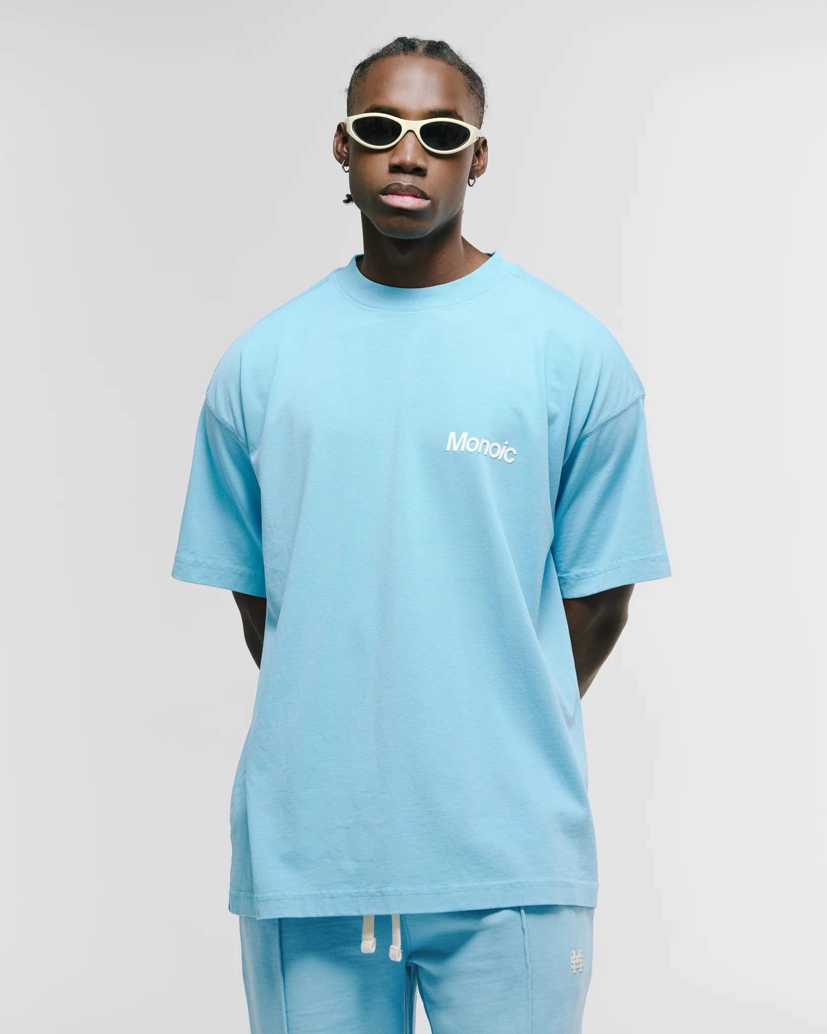 Monoic Camiseta Logo Oversized V4 - Azul Claro