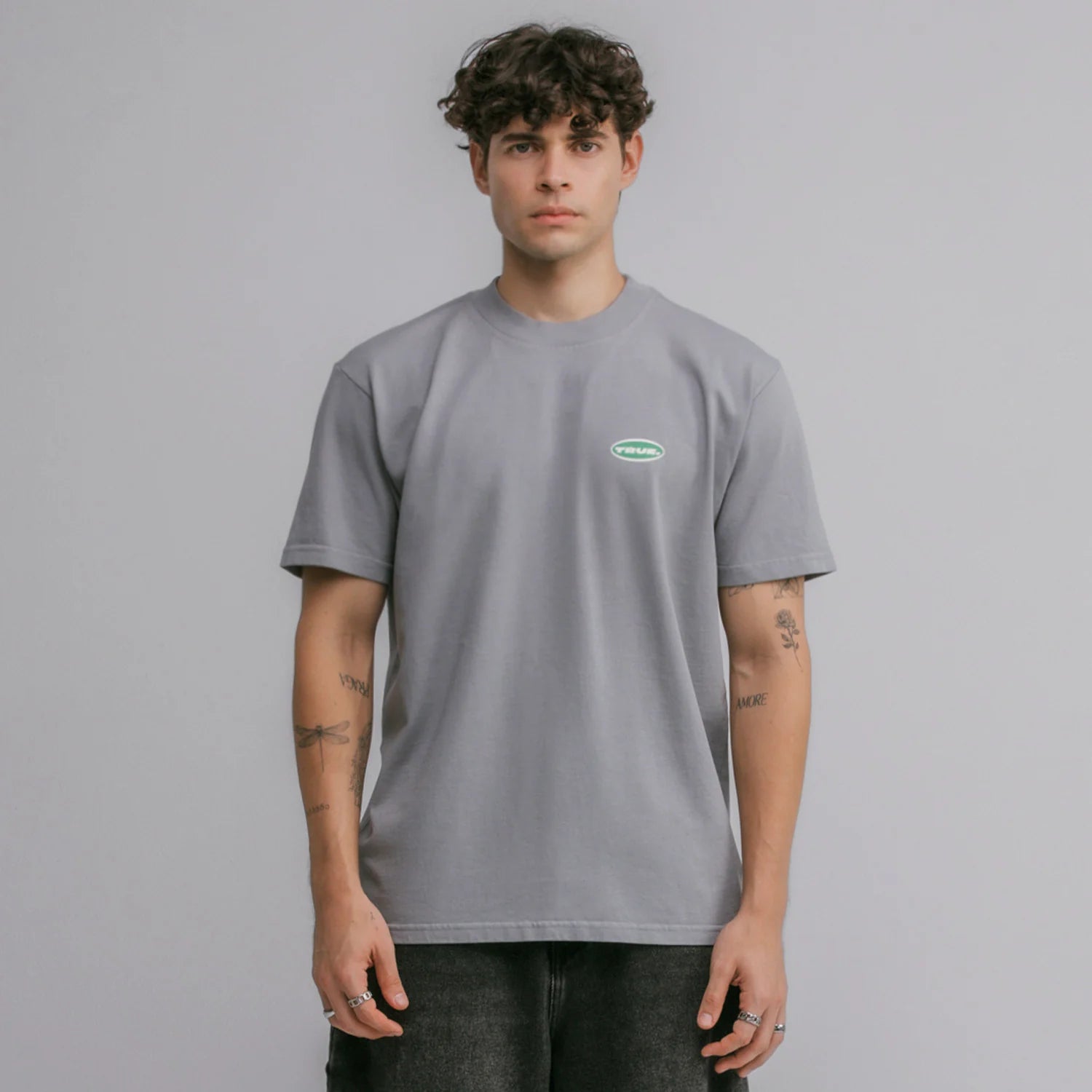 True moonlight regular t-shirt - light gray