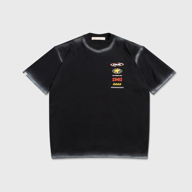 True No Finish Line Oversized T-Shirt - Black