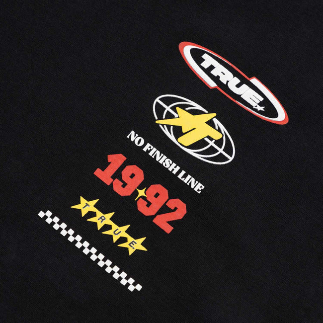 True No Finish Line Oversized T-Shirt - Black