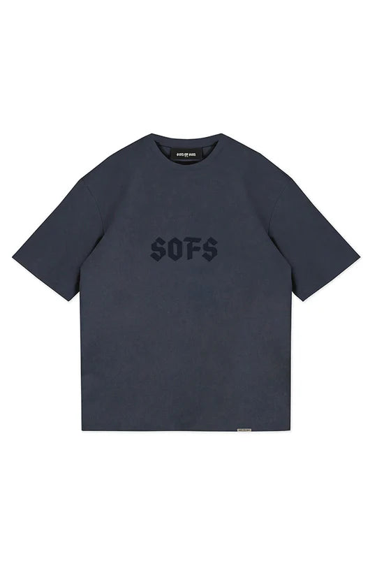 SON OF SON OT-031 CREW NECK OVERSIZE T-SHIRT ACID WASH GREY