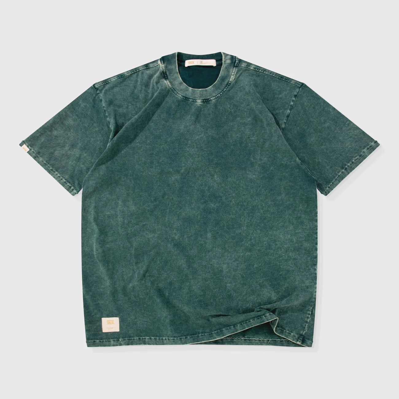 True Oversized Washed T- Shirt - Pine Green