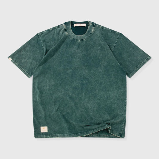 True Oversized Washed T- Shirt - Pine Green