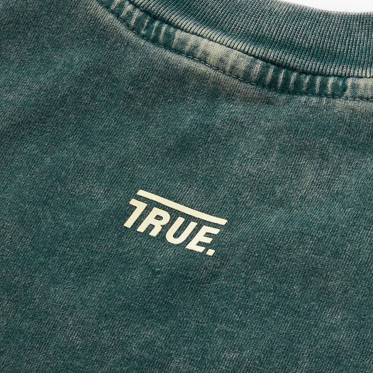 True Oversized Washed T- Shirt - Pine Green