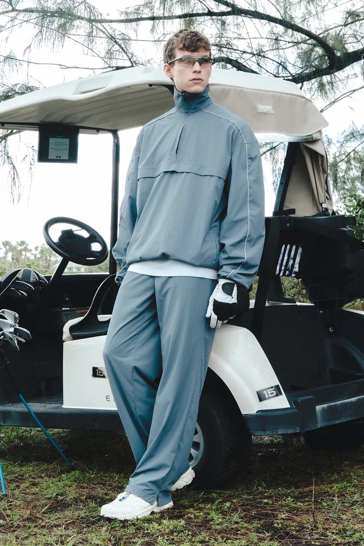 Remanence Pantalon Chino Zone Azul Grisaceo