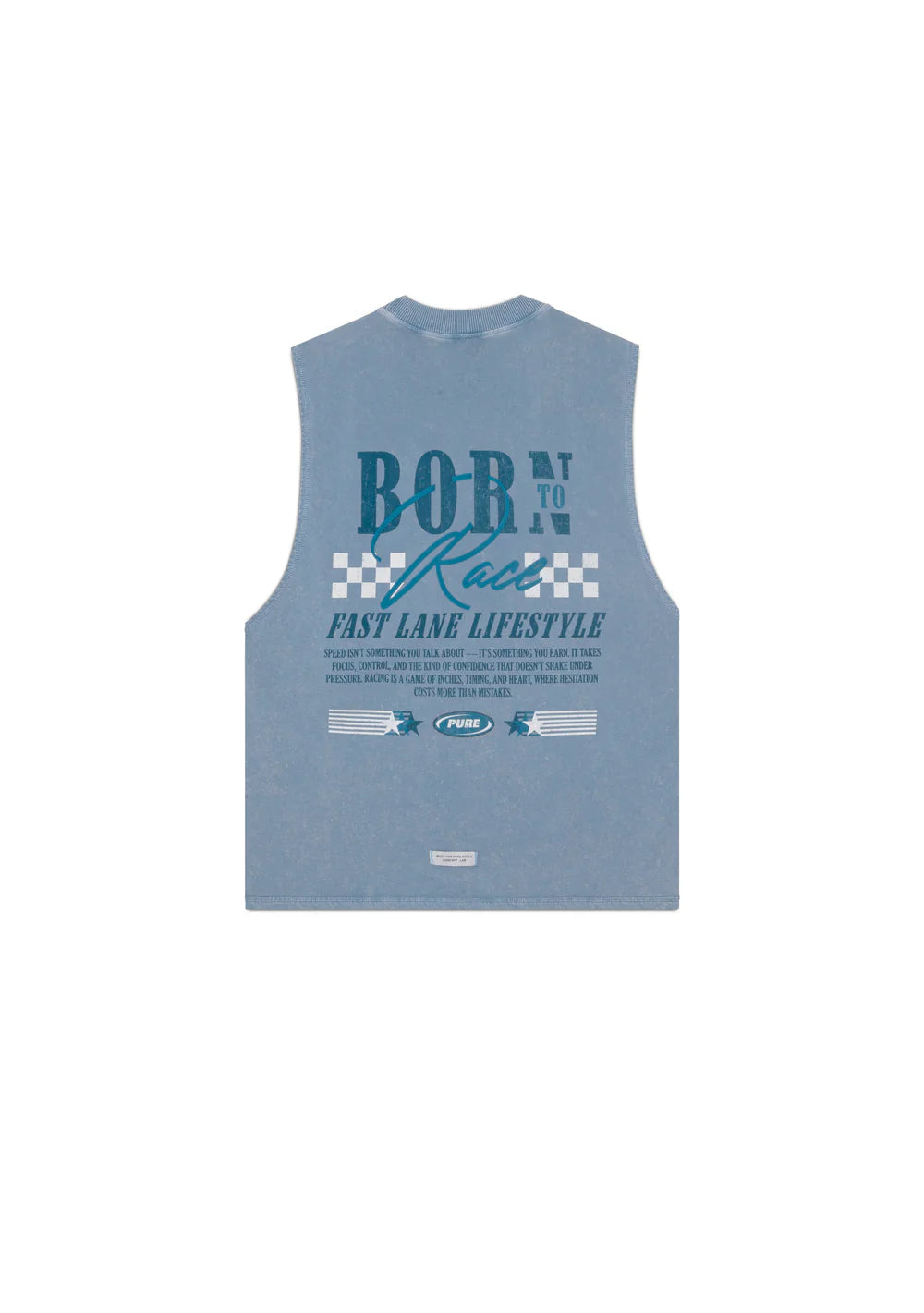Pure Overdrive Washed Blue Tank Top PUR22297