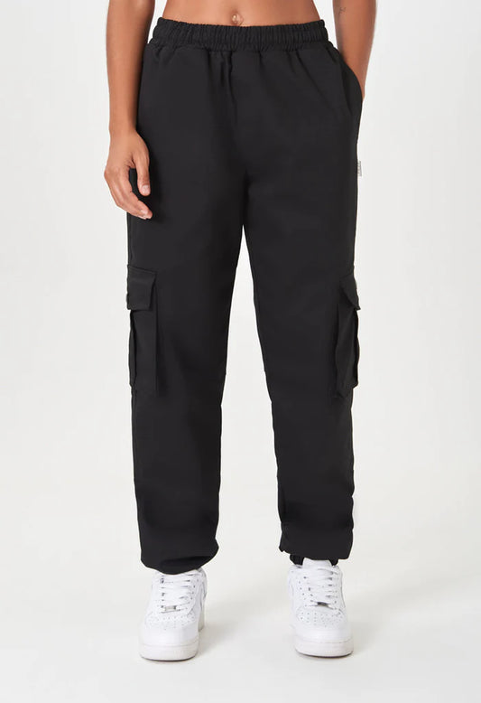 PURE BIOLOGY BLACK CARGO PANTS