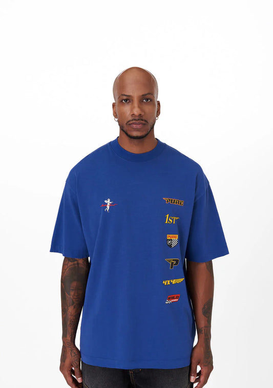 Pure Motorsport Blue Patches T-shirt