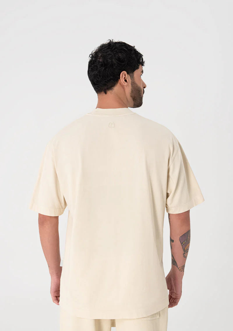 Pure Heraldic cream T-shirt PUR18519
