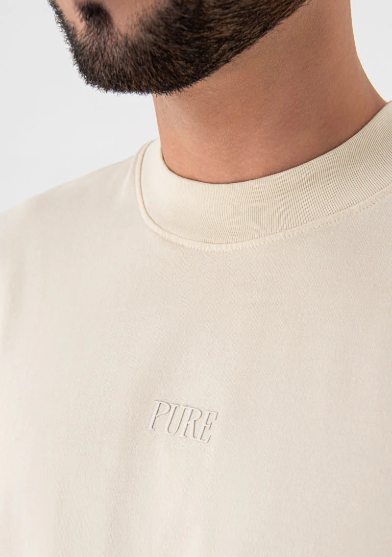 Pure Heraldic cream T-shirt PUR18519