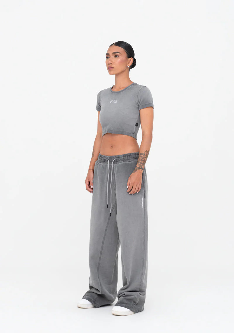 Pure Aurea grey crop top PUR-18581