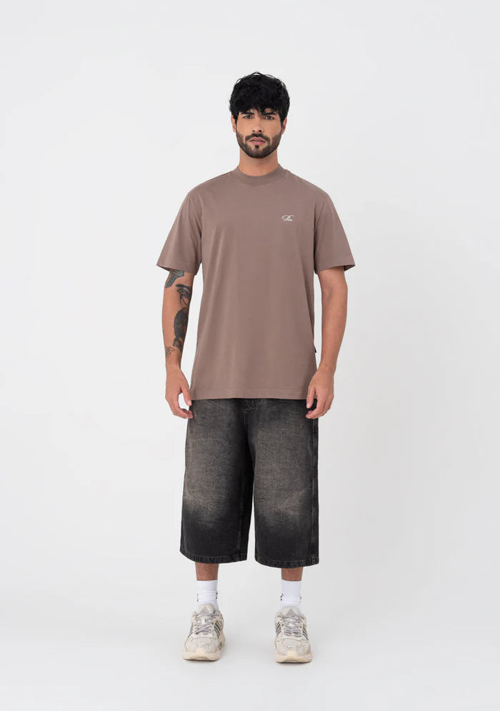 Pure Atelier regular brown t-shirt PUR19172