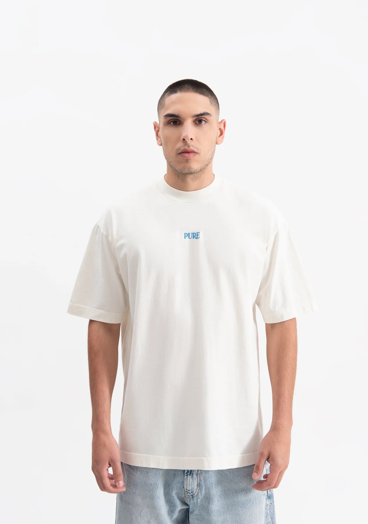 Pure knockout cream t-shirt PUR19466