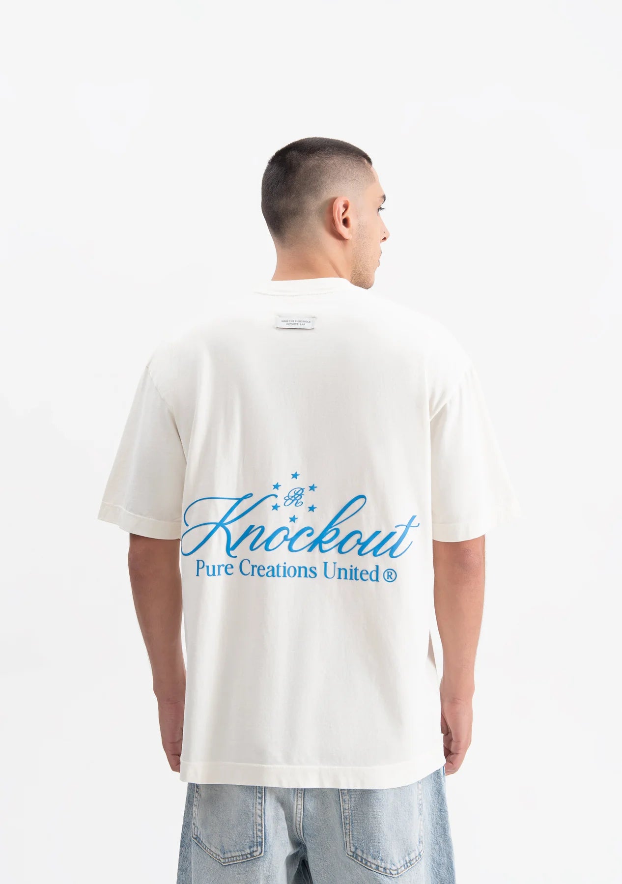 Pure knockout cream t-shirt PUR19466