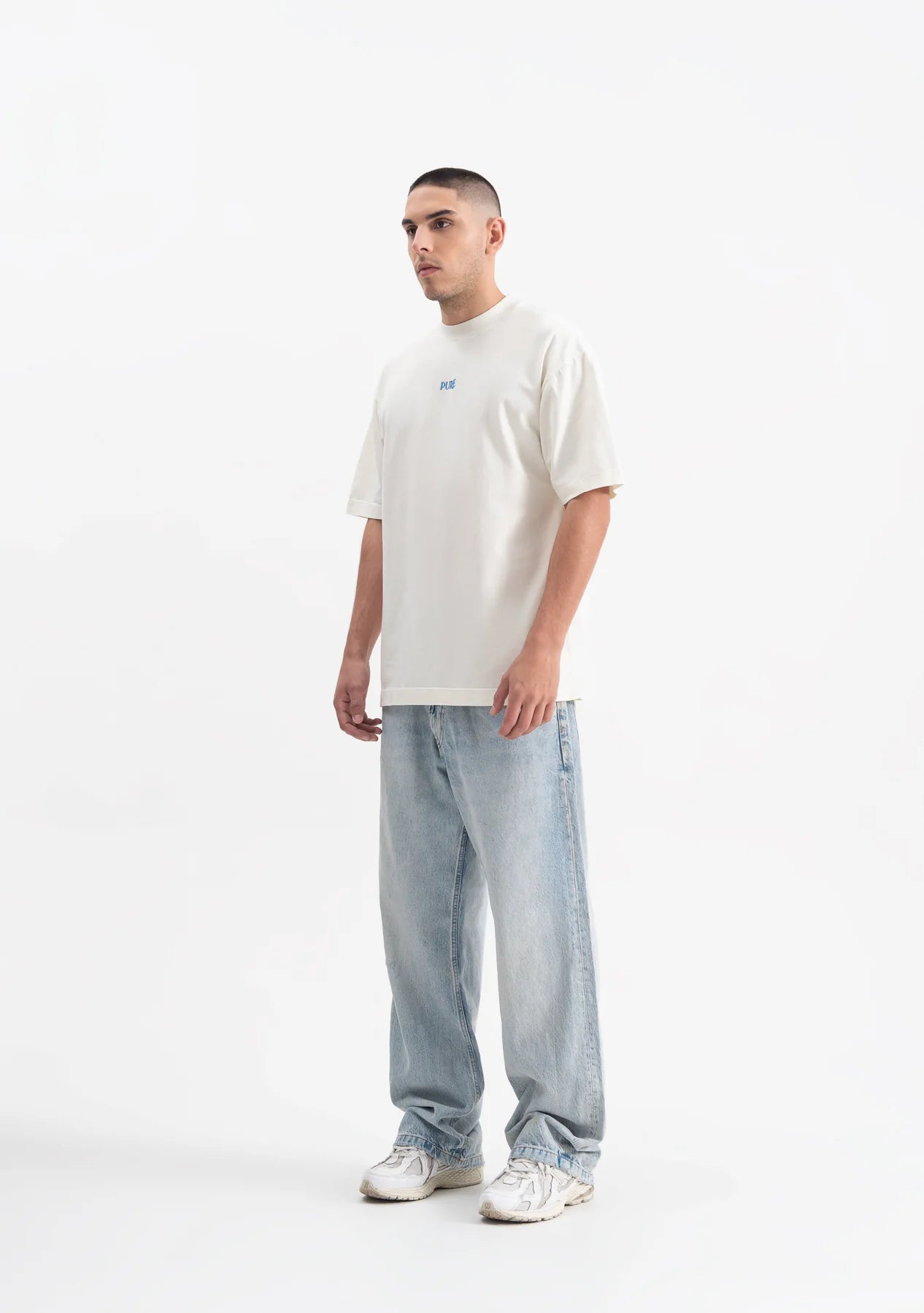 Pure knockout cream t-shirt PUR19466