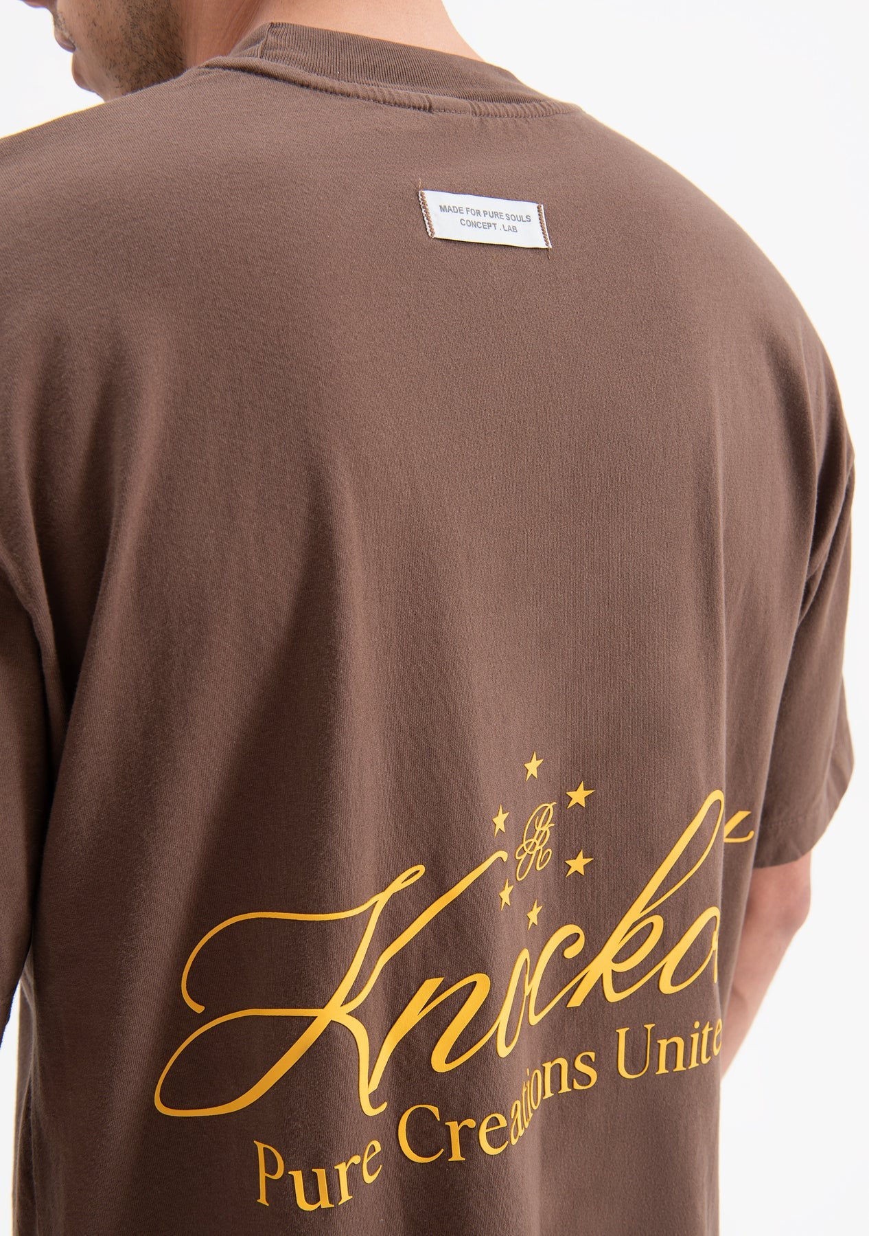 Pure knockout brown t-shirt PUR19468