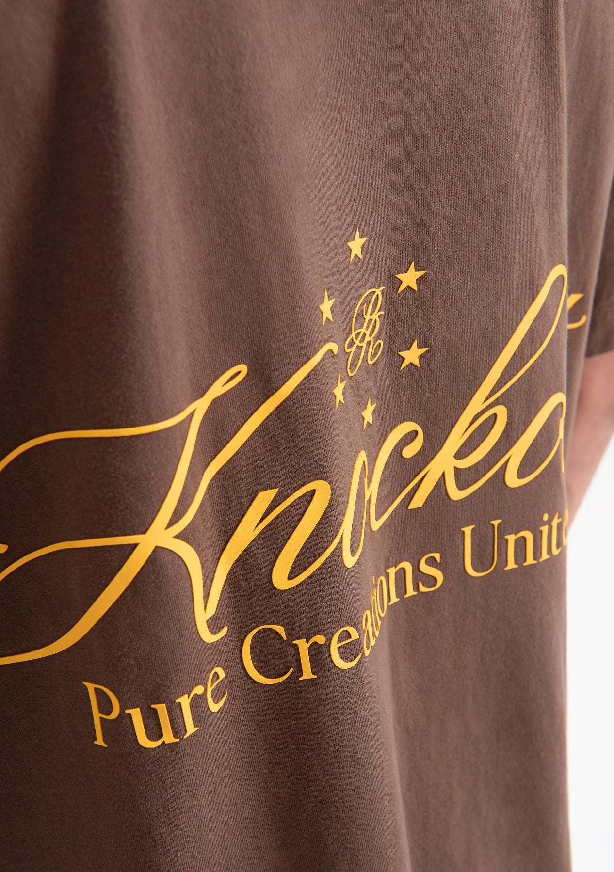 Pure knockout brown t-shirt PUR19468
