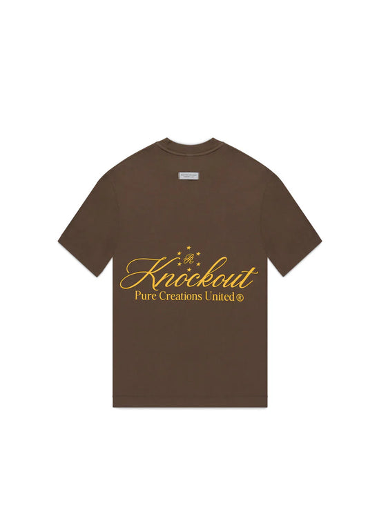 Pure knockout brown t-shirt PUR19468