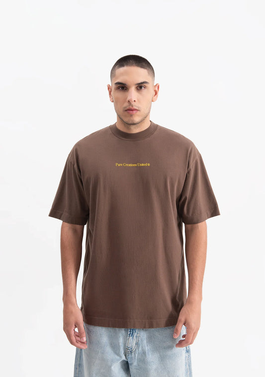 Pure knockout brown t-shirt PUR19468