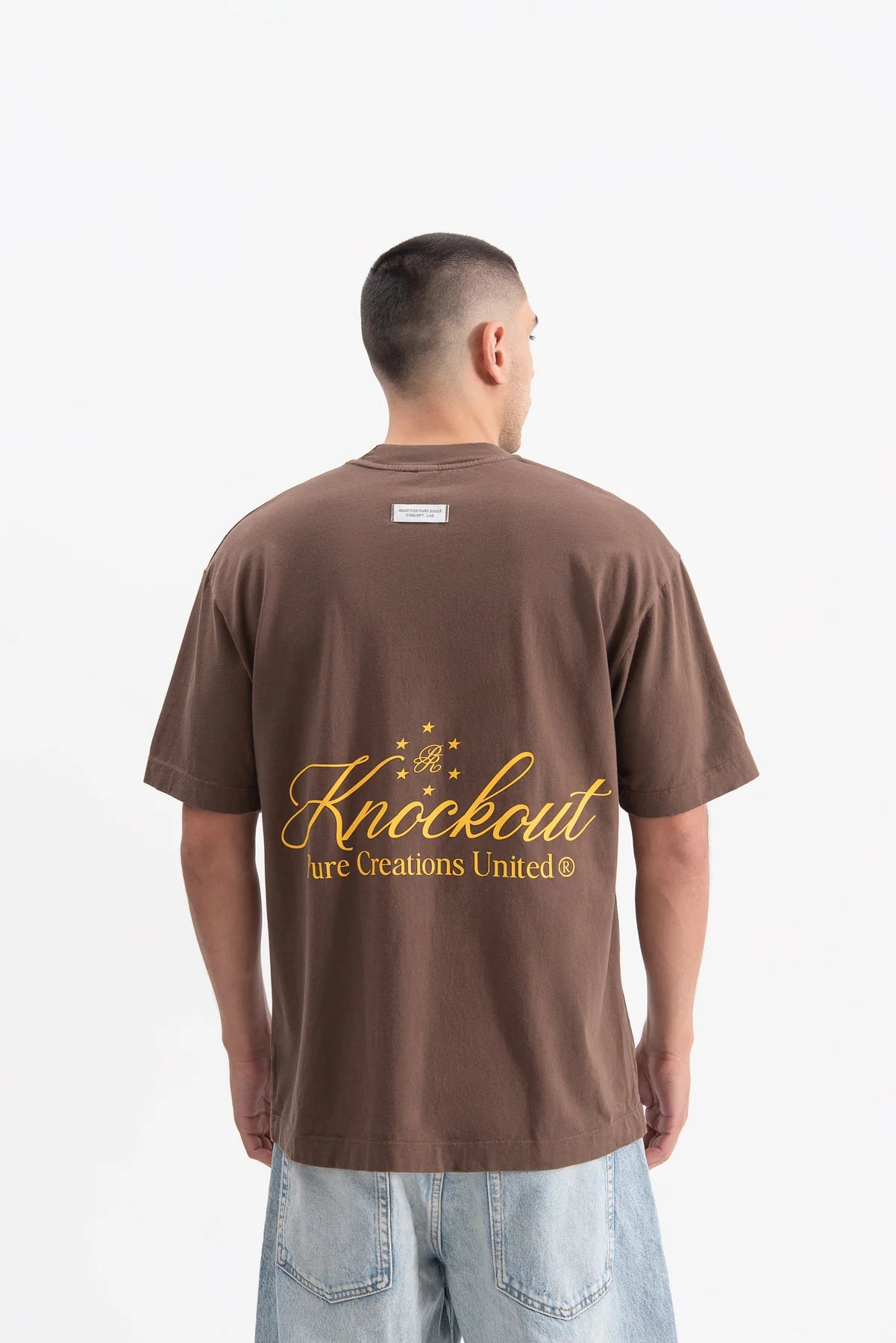 Pure knockout brown t-shirt PUR19468