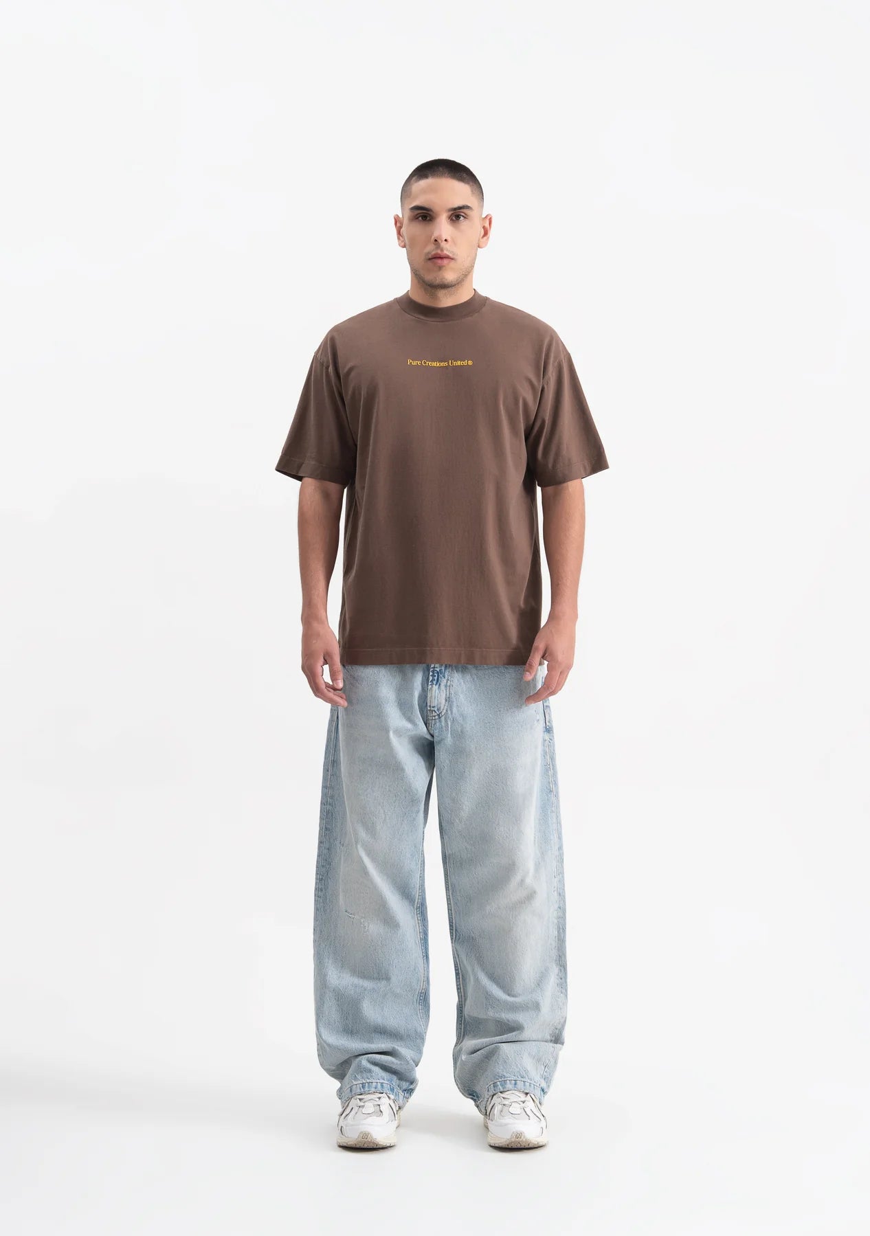 Pure knockout brown t-shirt PUR19468