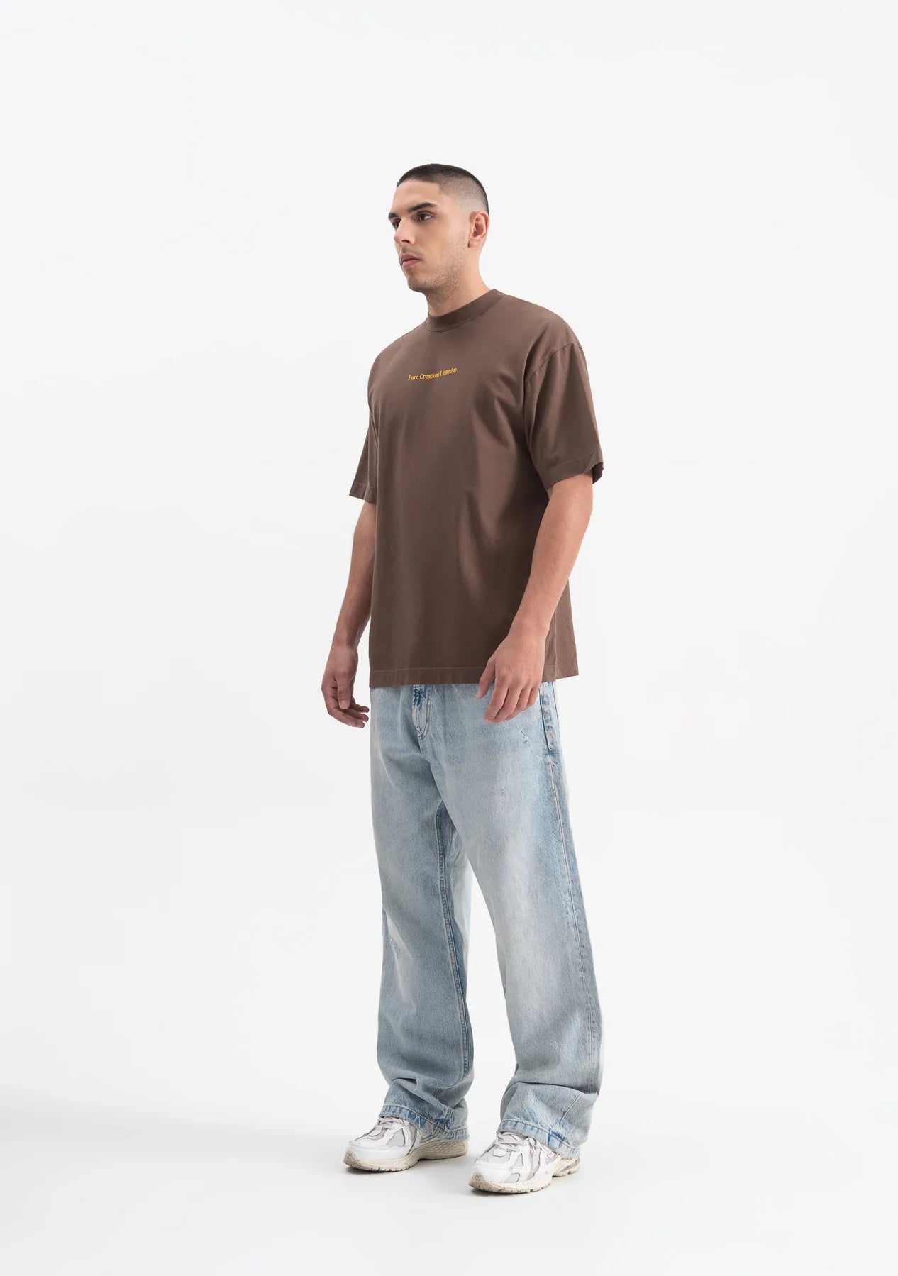 Pure knockout brown t-shirt PUR19468